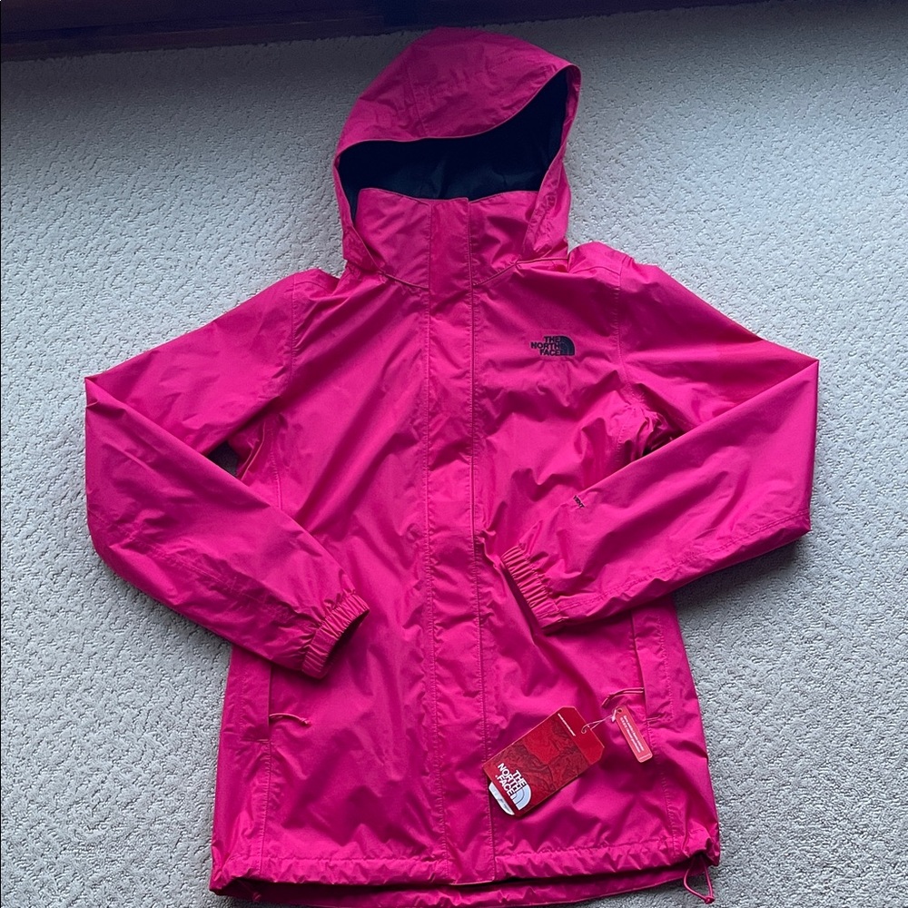 The North Face Women Fuchsia Raincoat Resolve Parka
